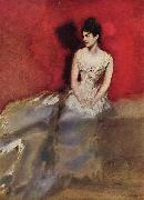 Arthur Ignatius Keller Portrat der Frau des Kenstlers Germany oil painting artist